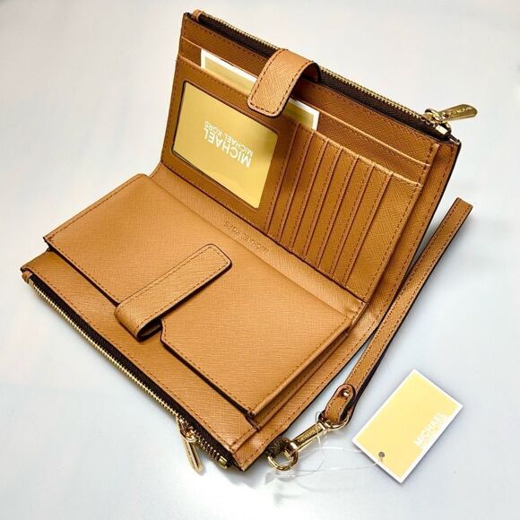 MICHAEL KORS DOUBLE ZIP Logo Signature Wallet - Picture 4 of 8